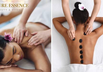 Ontspanningsmassage of hotstonemassage (60 min)
