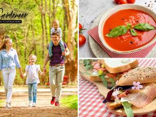 Wandelarrangement + warme drank + lekkernij + 2-gangen keuzelunch