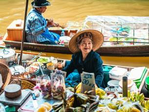 Damnoen Saduak & Maeklong treinmarkt