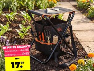 Tuinbankje Klushulp Opbergruimte Opvouwbaar - Ook ideaal Voor Kamperen! ...