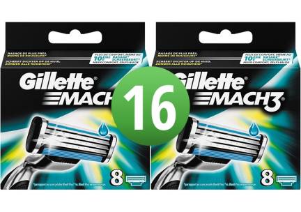 Gillette Combi Scheermesjes Mach3 16 mesjes (2x8)