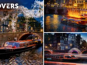 Rondvaart (75 min) + evt. onbeperkt drankjes tijdens Amsterdam Light Festival