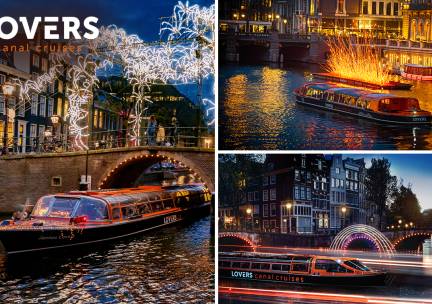 Rondvaart (75 min) + evt. onbeperkt drankjes tijdens Amsterdam Light Festival