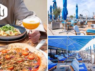 Pizza of pasta naar keuze of 2-gangenlunch of-diner aan het strand van Scheveningen