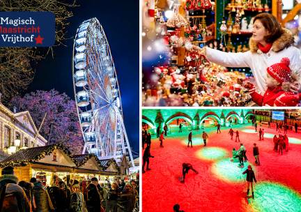 Entree tot overdekte schaatsbaan bij Magisch Maastricht Vrijthof