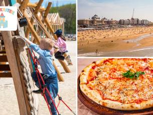 Entree kind speeltuin met beachclub + begeleiders + pizza naar keuze in Scheveningen