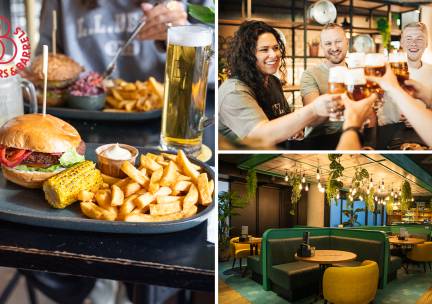 Burger + friet + drankje bij Beers & Barrels Rotterdam