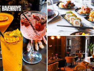 High cocktail + sushi of bierproeverij + 4-gangenlunch