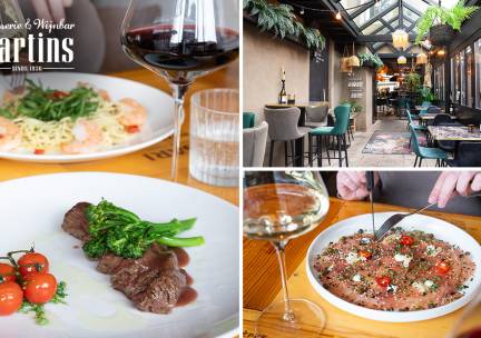 3-gangen keuzediner bij Brasserie & Wijnbar Martins