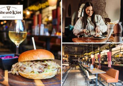 Warme drank + apfelstrudel, 2-gangen keuzelunch of hoofdgerecht + halve liter bier
