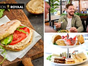 2-gangen keuzelunch of high tea (1,5 uur) bij Station Royaal