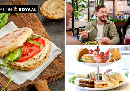 2-gangen keuzelunch of high tea (1,5 uur) bij Station Royaal