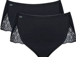 2-Pack Sloggi Pure Sense Luxe-Maxi-Zwart-48