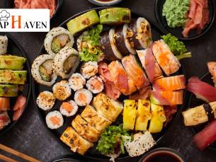 Sushibox naar keuze (20 tot 64 stuks) bij Hap Haven