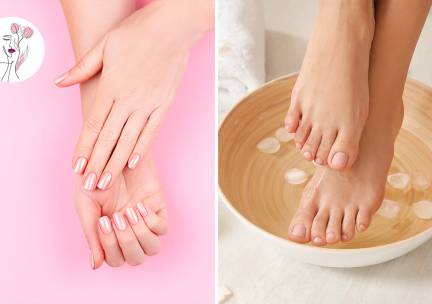 Manicure- of pedicurebehandeling evt. incl. gellak, of BIAB-behandeling