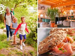 Wandelarrangement + 2-gangenlunch + warme drank + gebak