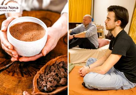 1 of 3 energetische behandelingen (60 min) of cacao-transformatiereis (120 min)
