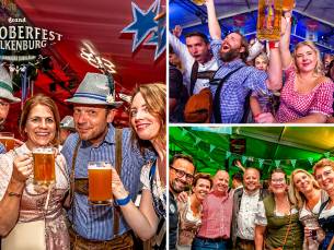Entree Brand Bier Oktoberfest Tent op de Kop - Limbo Edition in Valkenburg