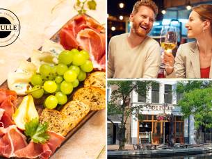 Luxe borrelplank + 2 drankjes naar keuze bij De Pulle
