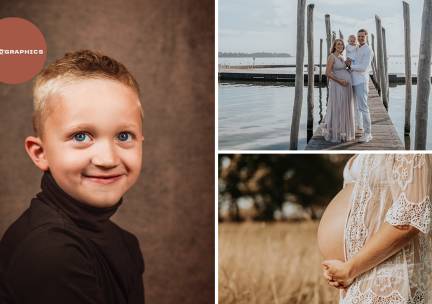 Gezins-, zwangerschaps- of kinderportretshoot (30 min, 1 t/m 5 personen) + 5 digitale foto's