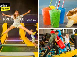 voor You Jump Hengelo (2 of 2,5 uur) + sokken + snoepzak + evt. slushy