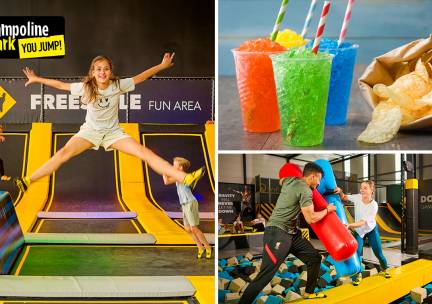 voor You Jump Hengelo (2 of 2,5 uur) + sokken + snoepzak + evt. slushy