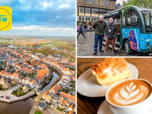 Hop-on Hop-off Shuttle OF tour door Haspengouw (1,5 uur) + koffie + taart