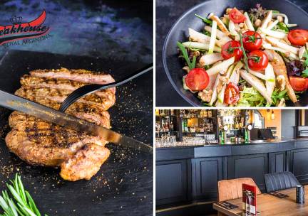 3-gangen keuzediner + mandje brood bij Steakhouse Royal Argentina