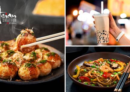 Aziatisch hoofdgerecht + bijgerecht + drankje voor afhaal in hartje Den Haag