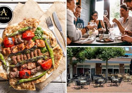 Grieks 3-gangen keuzediner bij Athene Grieks Restaurant-Brasserie