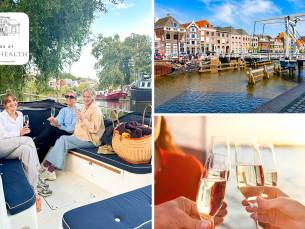 Rondvaart door Zwolle (2 uur) + glas bubbels + nootjes voor 2 tot 10 pers.