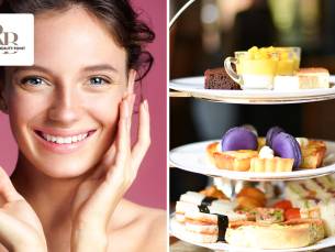 High tea (2 uur) + duo-gezichtsbehandeling (25 min)