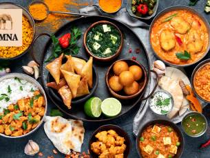 Indiase rijsttafel of 2-gangendiner à la carte voor afhaal