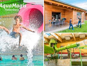 Overnachting voor 4 personen + entree avonturenzwembad bij AquaMagis