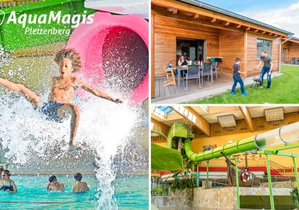 Overnachting voor 4 personen + entree avonturenzwembad bij AquaMagis