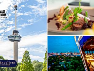 3-gangendiner van de chef + entree Euromast
