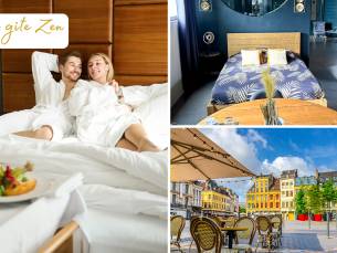 Overnachting voor 2 inclusief privÃ©-spa + ontbijt in de buurt van Lille