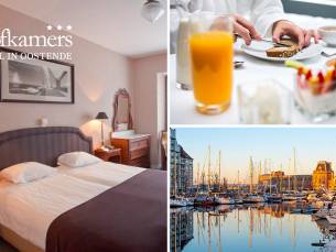 Overnachting voor 2 + ontbijt + cava + late check-out in Oostende