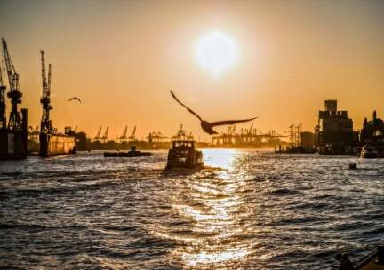 Bekijk de beroemde Hamburgse haven en bezienswaardigheden vanaf het water