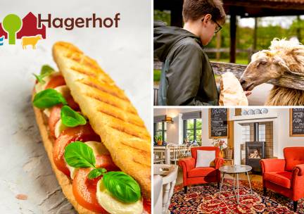 2-gangen keuzelunch bij Kinderboerderij Restaurant Hagerhof