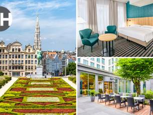 Overnachting voor 2 + ontbijt + late check-out in Brussel