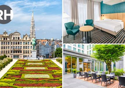 Overnachting voor 2 + ontbijt + late check-out in Brussel