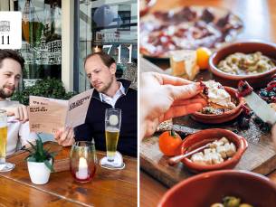 Luxe bierproeverij met 5 bieren + bijpassende tapasplank