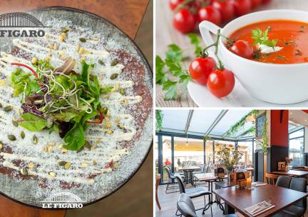2-gangen keuzelunch bij Le Figaro