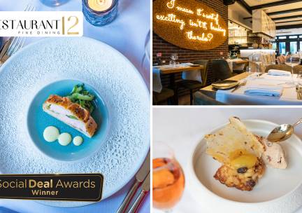 4-gangen fine dining-diner van de chef + evt. welkomstdrankje bij Restaurant 12