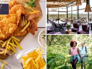 Fiets- of wandelarrangement + 2-gangenlunch bij Brasserie The Valley