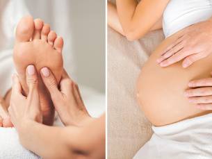 Voetreflexbehandeling (45 min) of zwangerschapsmassage (60 min)