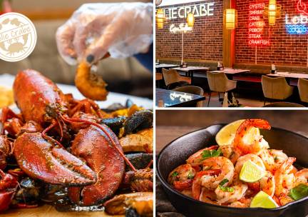 Cajun seafoodbowl + extra zeevrucht naar keuze + drankje bij Folie Crabe Tilburg