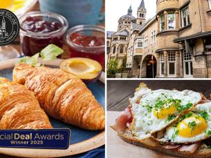 Ontbijtplankje + glaasje jus bij Brasserie Ãglise