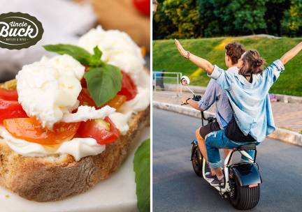 Ochtendtour e-chopper (2,5 uur) + lunchgerecht naar keuze bij Uncle Buck